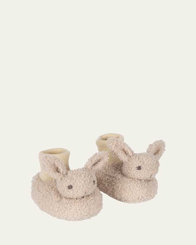 Girl's Fuzzy Bunny Footies, Babies
